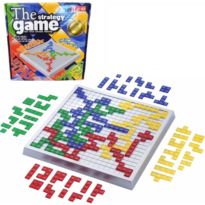 The Strategy Game logikai játék, családi társasjáték, 7 éves kortól, stratégia, játékon keresztüli nevelés, iskola, 4 játékos, türelemfejlesztés, műanyag, többszínű, TopGearWorld®