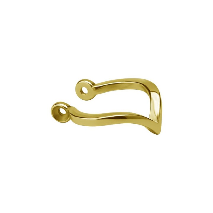 Piercing dama, Crazy Needles, otel, auriu, 12 mm