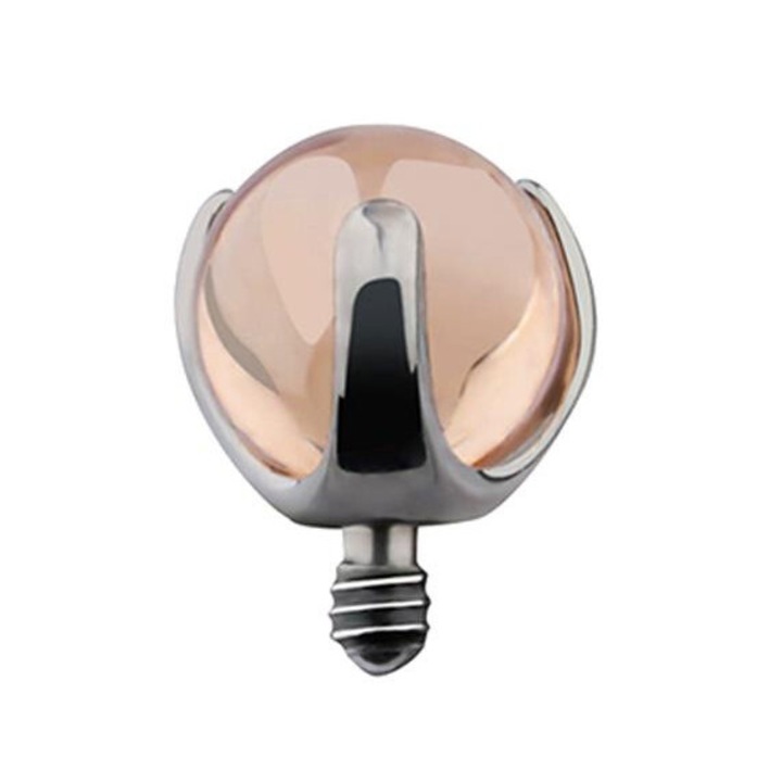 Piercing Crazy Needles, din titan, zirconiu portocaliu