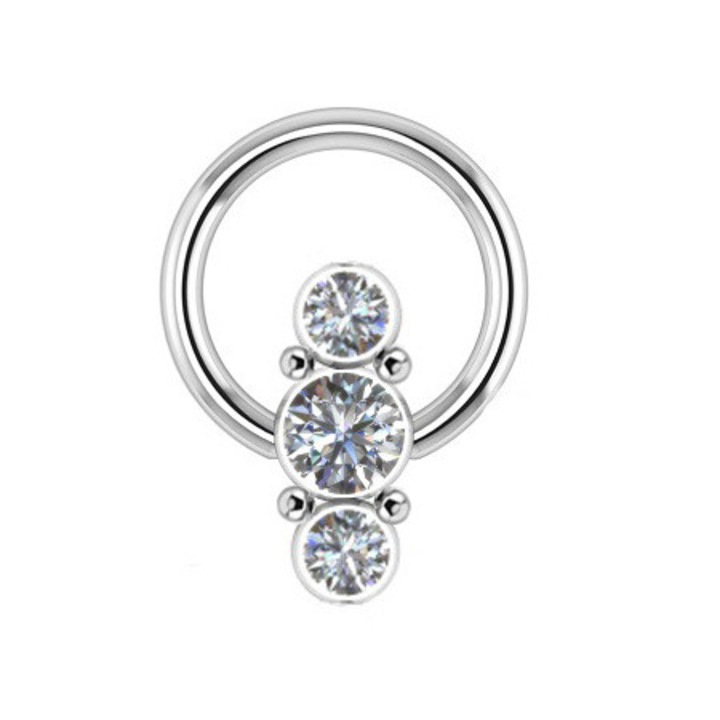 Piercing din titan, Crazy Needles, argintiu, 1.2x8cm