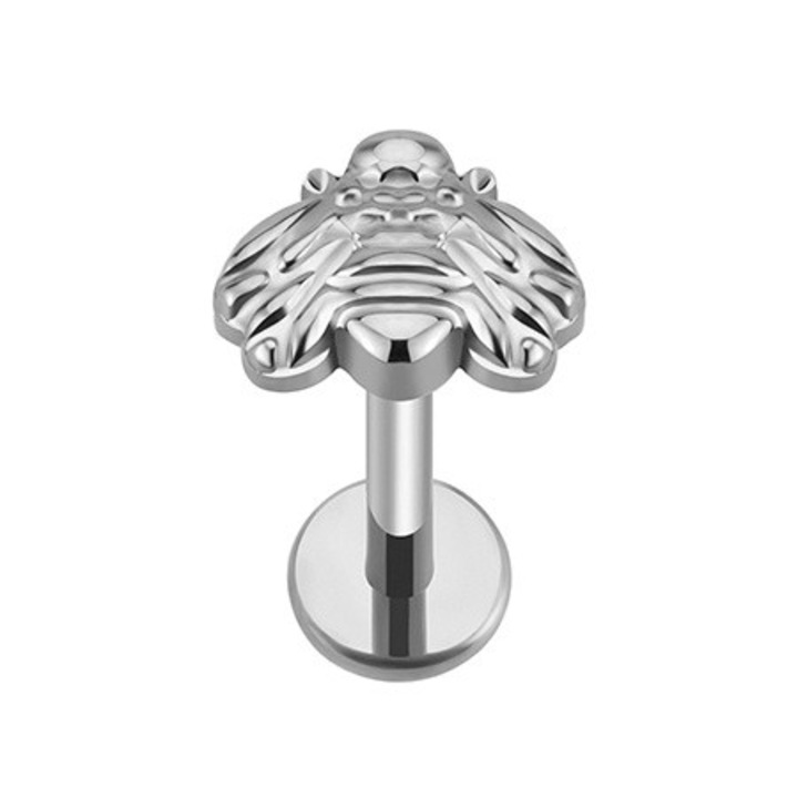 Piercing din titan, Crazy Needles, argintie, 0.9mm, 5x6mm