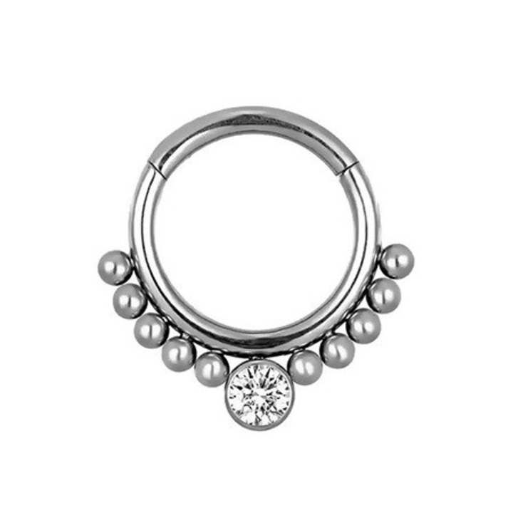 Piercing din titan, Crazy Needles, argintiu, 1.2x10cm