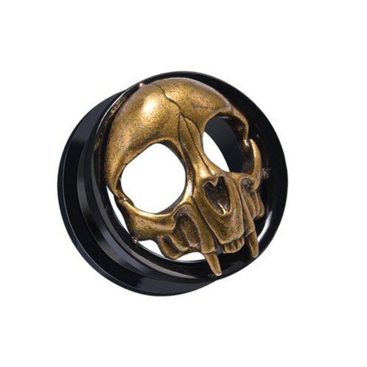 Piercing Crazy Needles - craniu de pisica - PT-139 22 mm