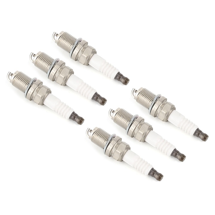 6 darabos AMRINUGL BKR6E11 gyújtógyertya készlet, kiváló teljesítmény, egyszerű telepítés, különféle autómodellekkel kompatibilis