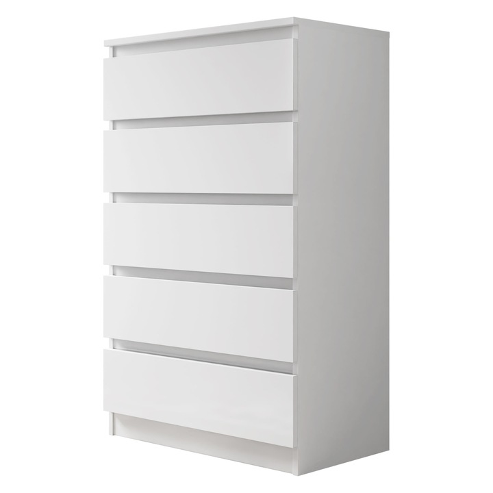 Comoda Osko OK5, MIRJAN24, alb, 70x112x40 cm