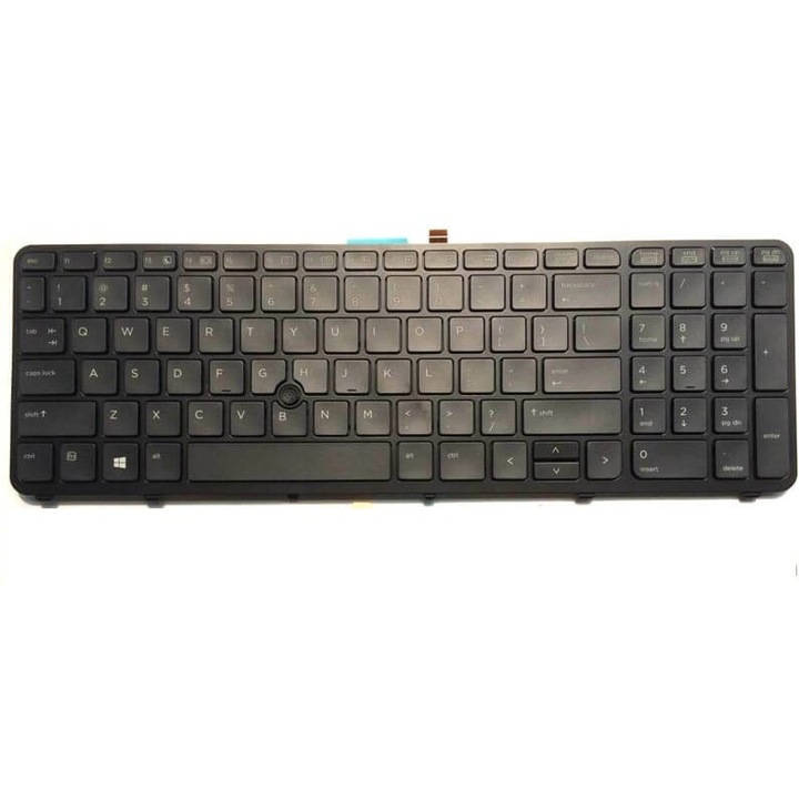 Премиум клавиатура за лаптоп, съвместима с HP ZBOOK 17 G1 ZBOOK 17 G2 HP ZBOOK 15 G1 ZBOOK 15 G2 осветена с рамка