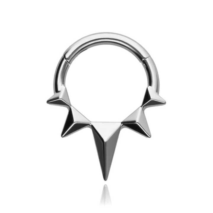 Piercing din titan, Crazy Needles, argintiu, 1.2x10mm