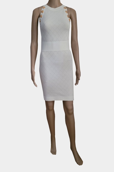 Rochie Scurta, 2050, Alb