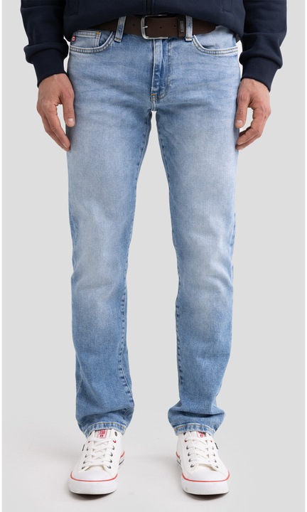 Blugi slim fit cu aspect decolorat TERRY SLIM 252