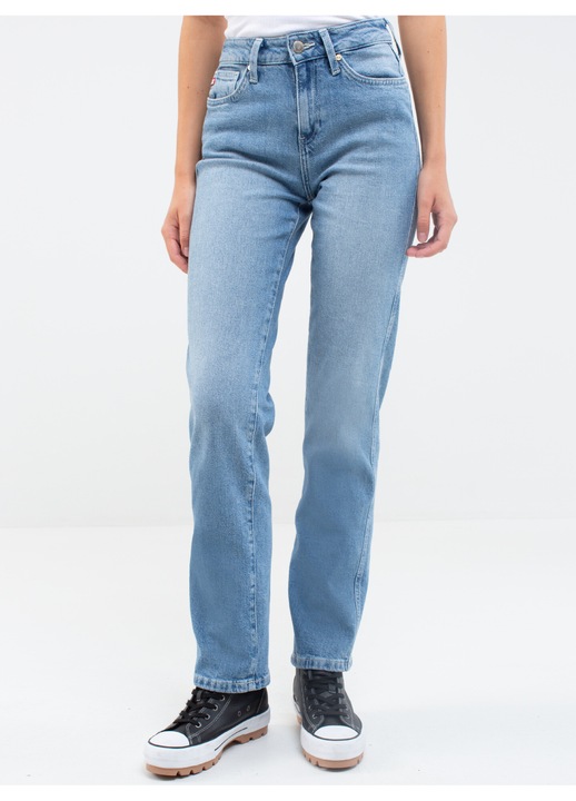Blugi dama Big Star, model MYRRA 113, croiala dreapta, denim confortabil, albastru