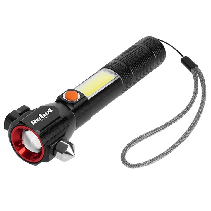 Мултифункционален фенер за аварийни ситуации, 285 lm, IP20, 2.9W, Li-Ion батерия, USB-C