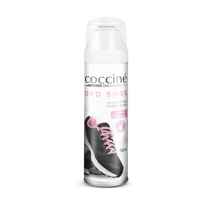 Spray deodorant, Pentru incaltaminte pentru femei, Pentru pantofi, adidasi si bocanci de drumetie, Elimina mirosurile neplacute, Cocciné, 150 ml