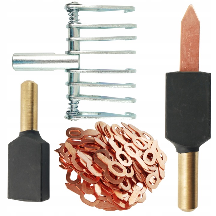 Set de indepartare a denivelarilor, Spotter, Cleste cu 8 carlige de 4mm, Biti drepti de 1.5mm 100 bucati, Electrod de 9.8mm, Cupru