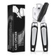 Desfacator de conserve 3 in 1, ZGGZERG, Desfacator conserve, Maner antialunecare, Poate fi atarnat, Rezistent la uzura, Rezistent la rugina, Portabil, Pentru sticle de bere, cutii, PP+Otel inoxidabil, 19.3*5.3cm, Negru