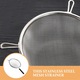 Sita de bucatarie, ZGGZERG, Cu carlig si plasa fina, Maner ergonomic, Design unic, Utilizarea convenabila, Rezistenta de lunga durata, Lavabil si reutilizabil, Pentru Strecurare Lapte Vegetal sau Sucuri de Fructe si Legume, Otel inoxidabil, 20cm, Argintiu