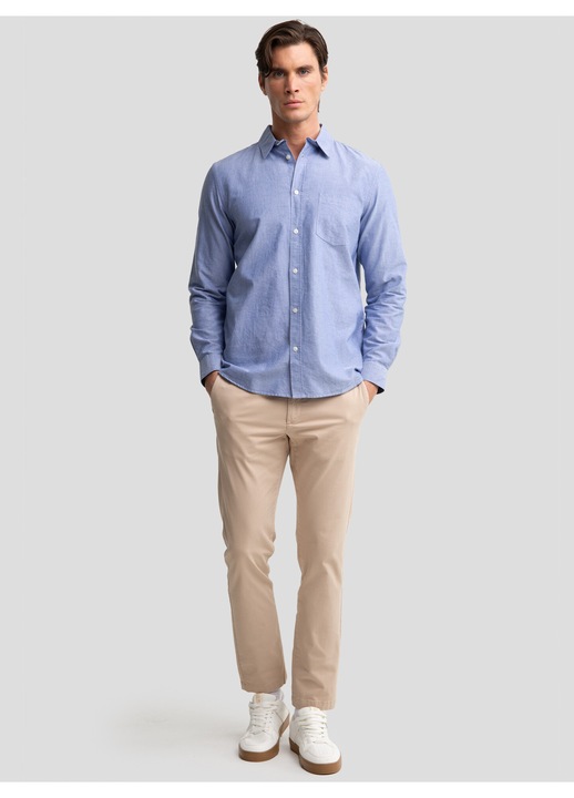 Camasa cu guler ascutit Trixi, Albastru