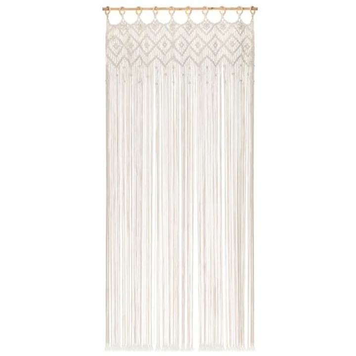 Perdea Decorativa Macrame Bej pentru Usa 100x200cm