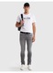 Tricou Big Star, alb, bumbac, croiala clasica, imprimeu original