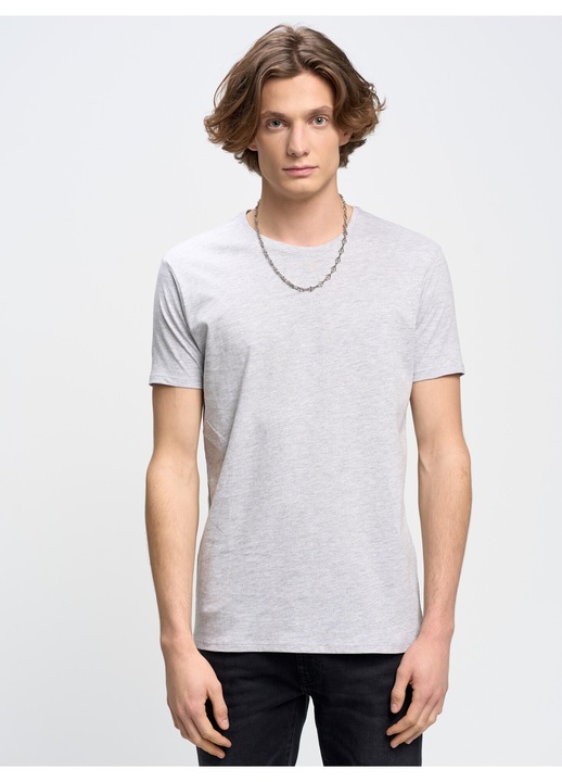 Tricou uni regular fit Basic