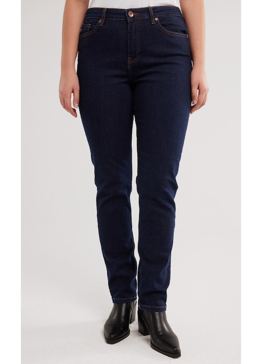 Дамски дънки Big Star Katrina High Waist 720, висока талия, тъмносин, памук и еластан