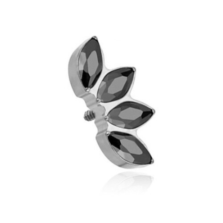 Piercing Crazy Needles, titan, negru