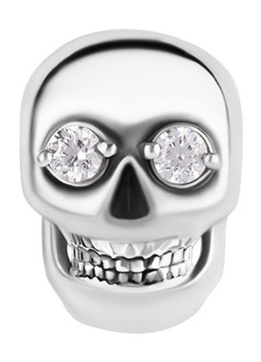 Push in nut - craniu cu zirconi albi - CoCr NF - argintiu - PI-005