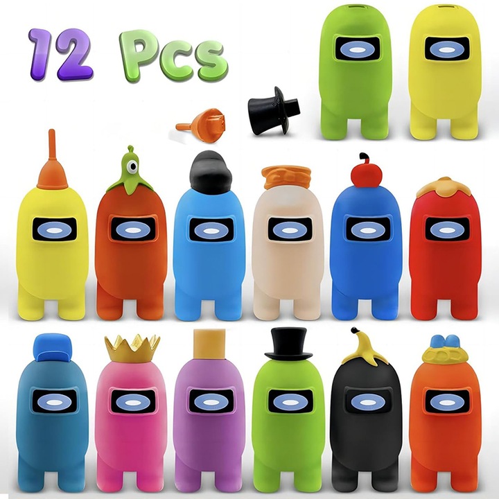 12 Darabos Figura Készlet, Rqiurpn, Az USA Között, Többszínű, 7cm