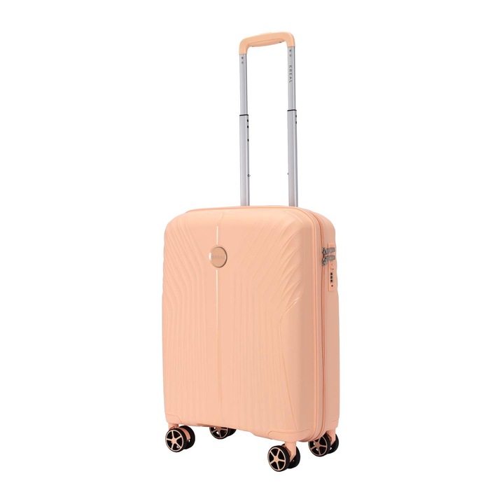 Kézibőrönd KREAL Ibiza, polipropilén, rózsaszín barack, 55x39x20 cm