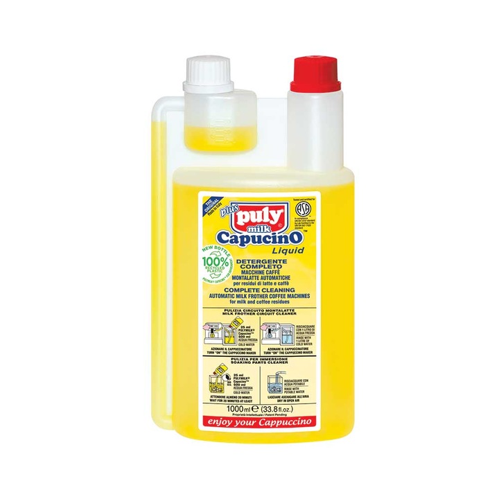 Detergent lichid PulyMilk Capucino pentru Spumatoare de Lapte 1l