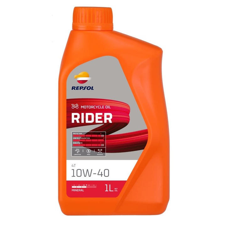 Ulei moto Repsol Rider 4T 10W40 1 litru