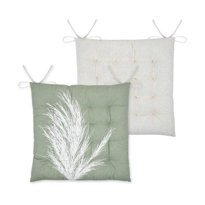 Perna pentru scaun cu legaturi Coralia, 100% bumbac, 38 x 38 cm