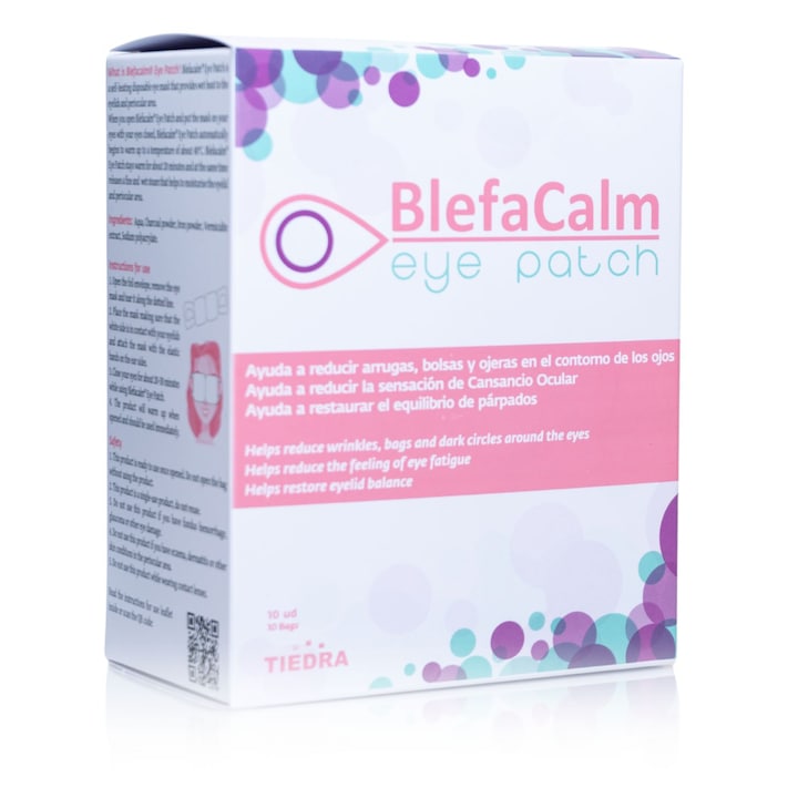 Plasture pentru ochi, Lens Hub, Blefacalm, 10 unități, cu autoincălzire, umidificare