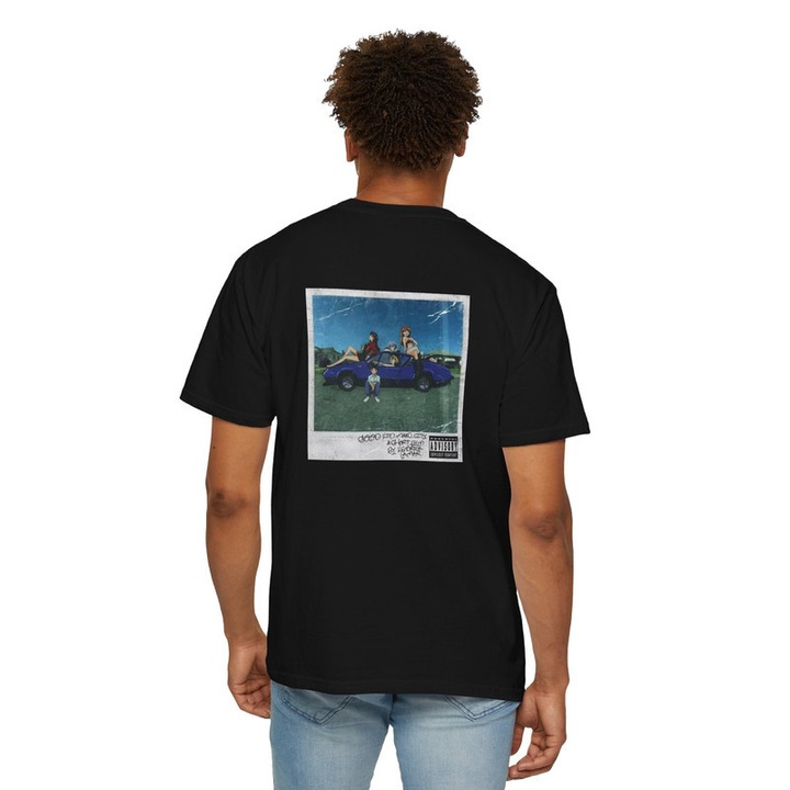 Tricou personalizat pentru barbati Vexor, bumbac, negru, Evangelion L