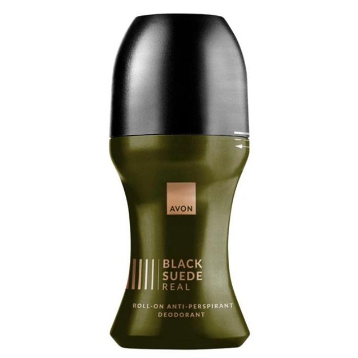 Deodorant roll on cu bila, Black Suede Real, AVON, 50 ml