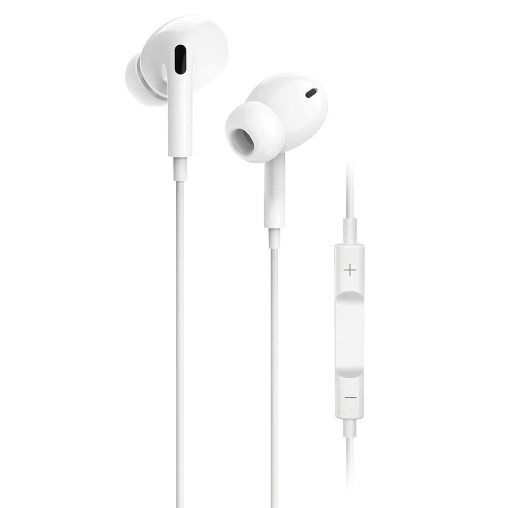 Casti intraauriculare YOURZ-S4-E, YOURZ-S2-E, Maini libere, mufa stereo de 3,5 mm cu microfon, alb