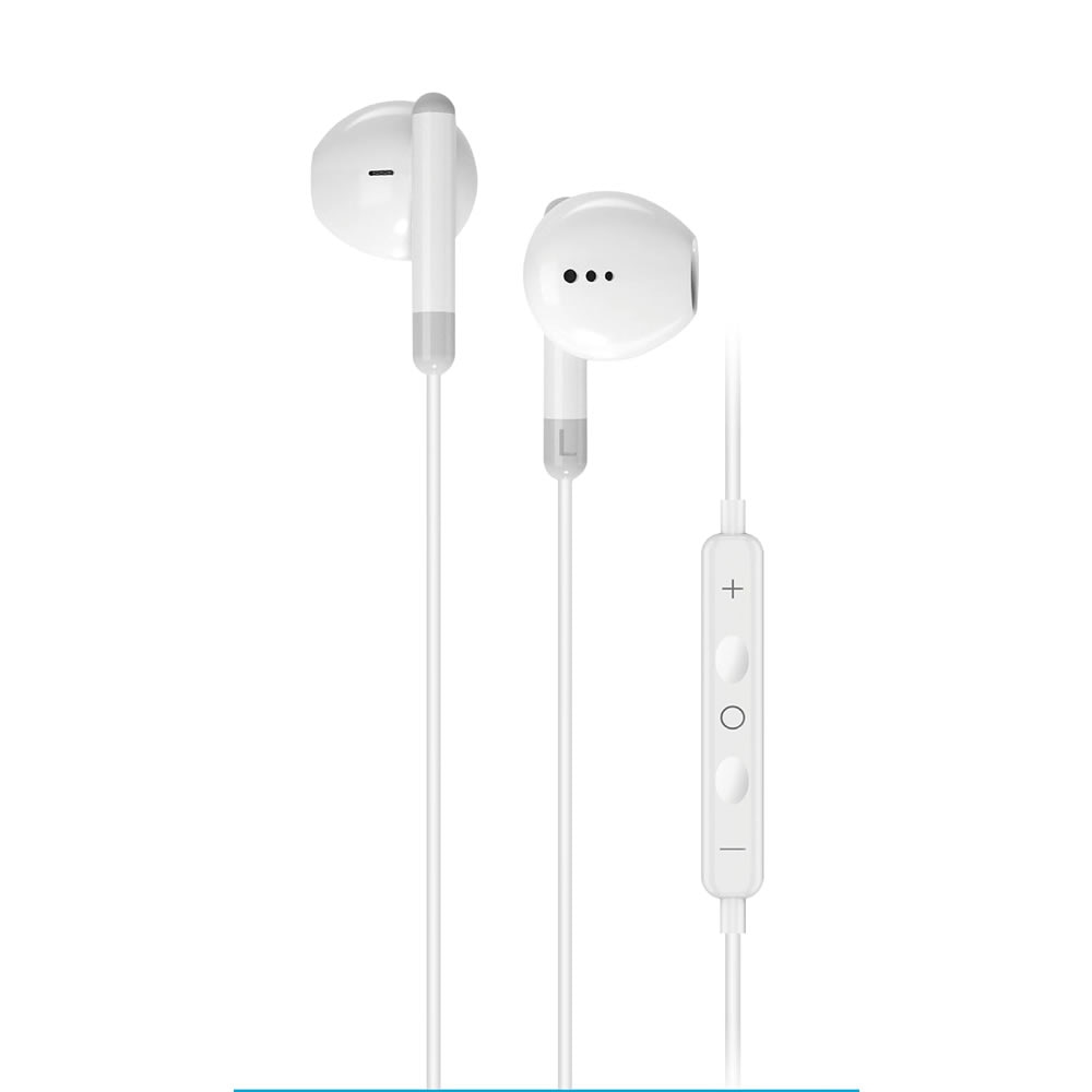 Casti intraauriculare YOURZ-S4-E, YOURZ-S1-E, Maini libere, mufa stereo de 3,5 mm cu microfon, alb