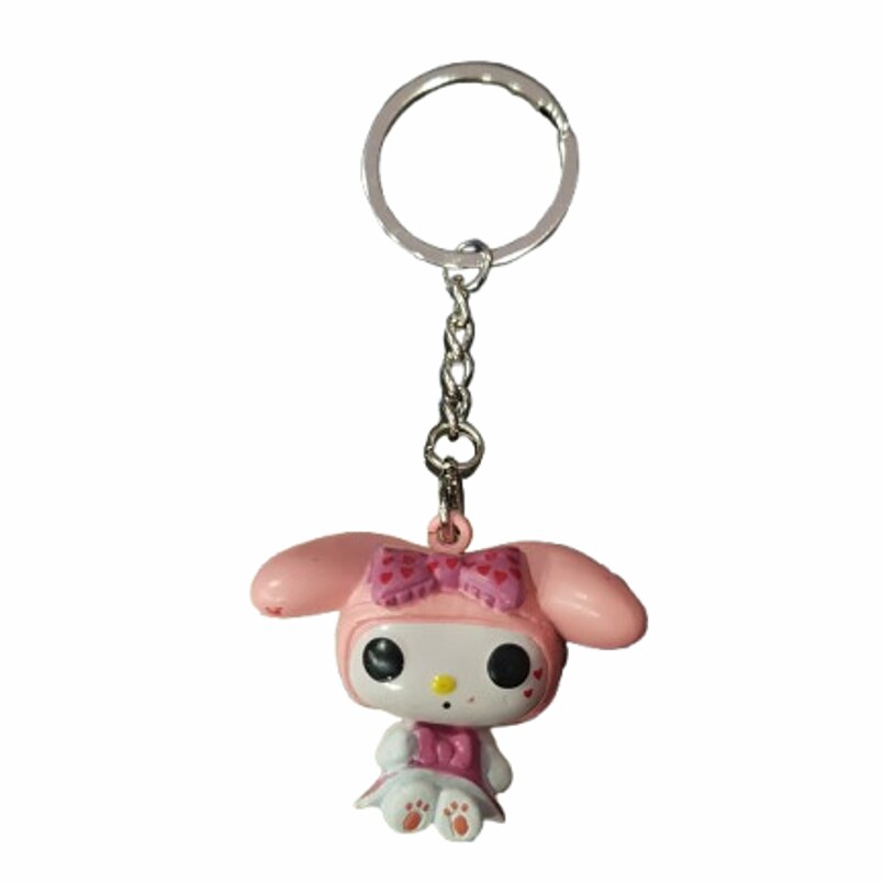 Figurina Kuromi, Plastic, Roz, 5 cm - eMAG.ro