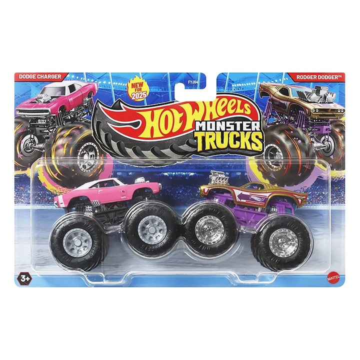 2 darabos Monster Truck szett - Dodger Charger és Rodger Dodger