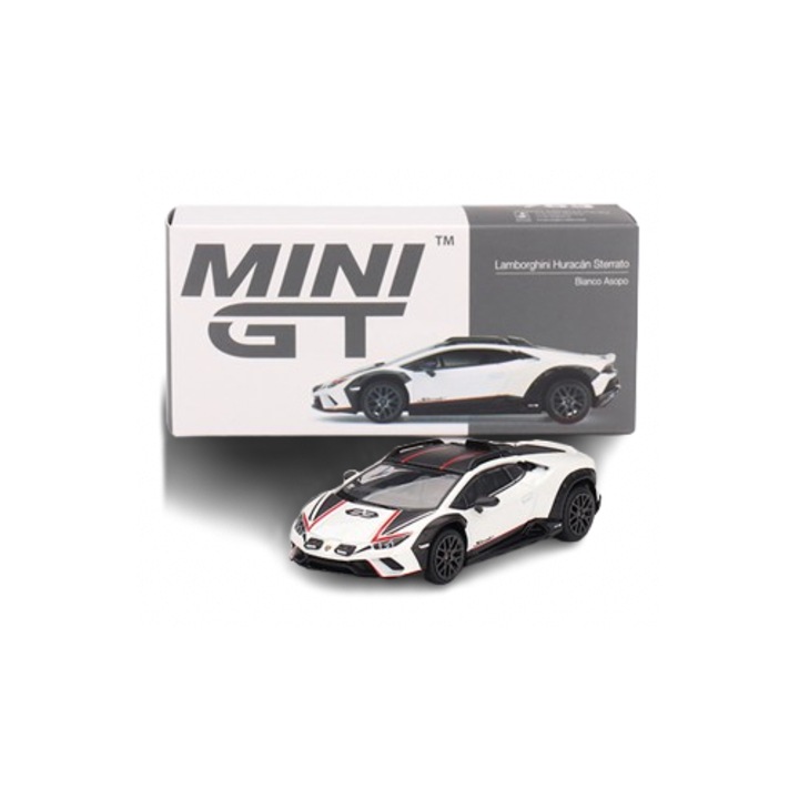 Model Car Mini GT 1/64 Lamborghini Huracán Sterrato Bianco Asopo
