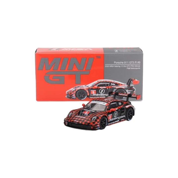 Macheta Auto Mini GT 1/64 Porsche 911 GT3 R GTD PRO Pfaff