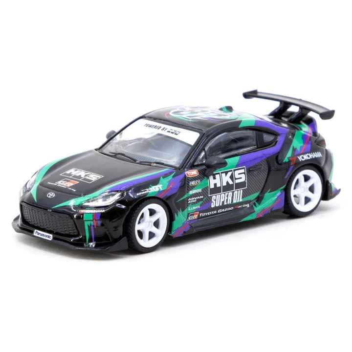 Tarmac Works 1/64 HKS Toyota GR86 fekete autómodell