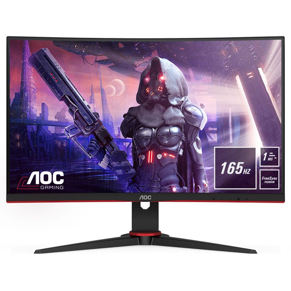 Monitor 23.6 inch AOC C24G2AE 1920 x 1080 pixeli, 165 Hz - eMAG.ro
