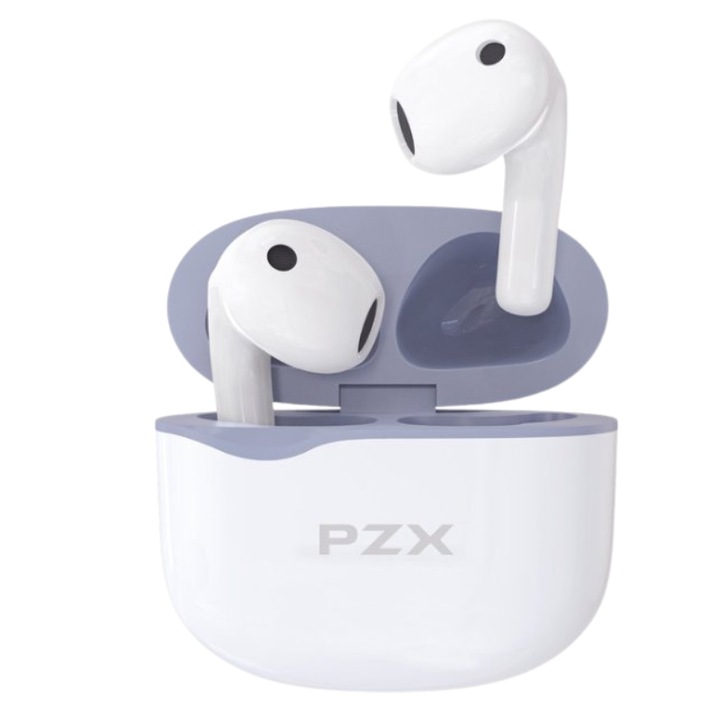 PZX L53 Vezeték Nélküli Fülhallgató, Bluetooth headset, Bluetooth 5.0, Hosszú Akkumulátor, Prémium Hangzás, Kényelmes Viselet, Fehér