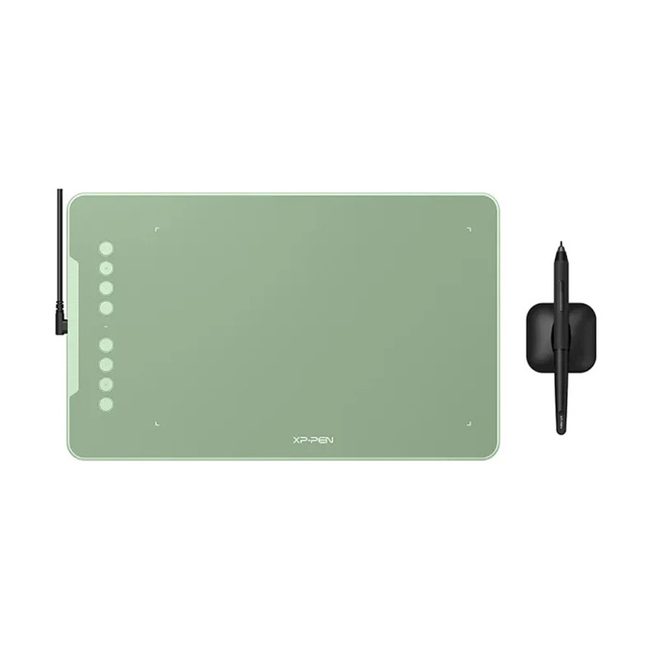 Grafikus tábla XP-PEN Deco 01v3, 10x6,25", TILT, OTG + Android, 8 gomb, 16384 nyomásszint, Artrage LIte, Glove, Pen-Stand, 8 tartalék hegy, védőfólia