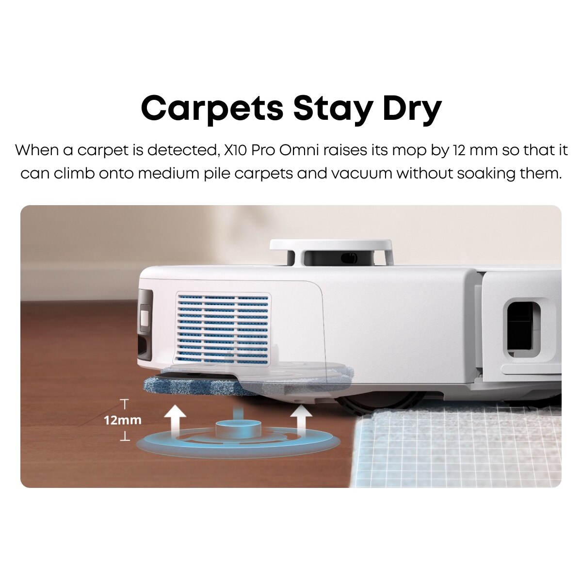 Aspirator robot eufy X10 Pro Omni, 8, 000 Pa, Dual Mop, AI, Alb