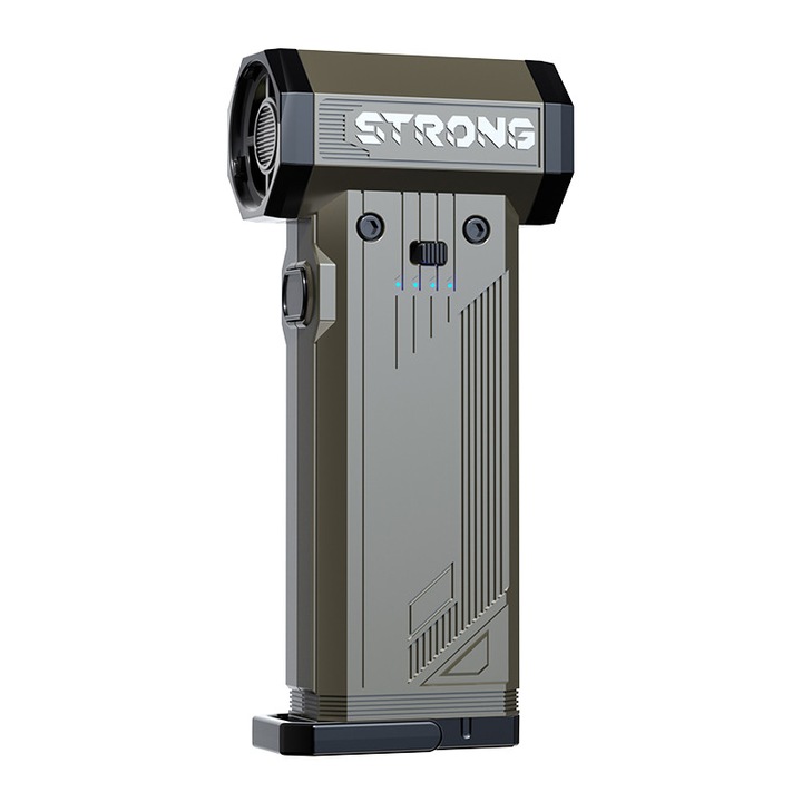 Ventilator turbo violent de mare viteza, racire de calatorie / perna de aer gonflabila / foc in aer liber / uscator de par fara fir, calatorind cu echipament multifunctional, motor fara perii 130.000 rpm, reglare cu patru viteze, negru