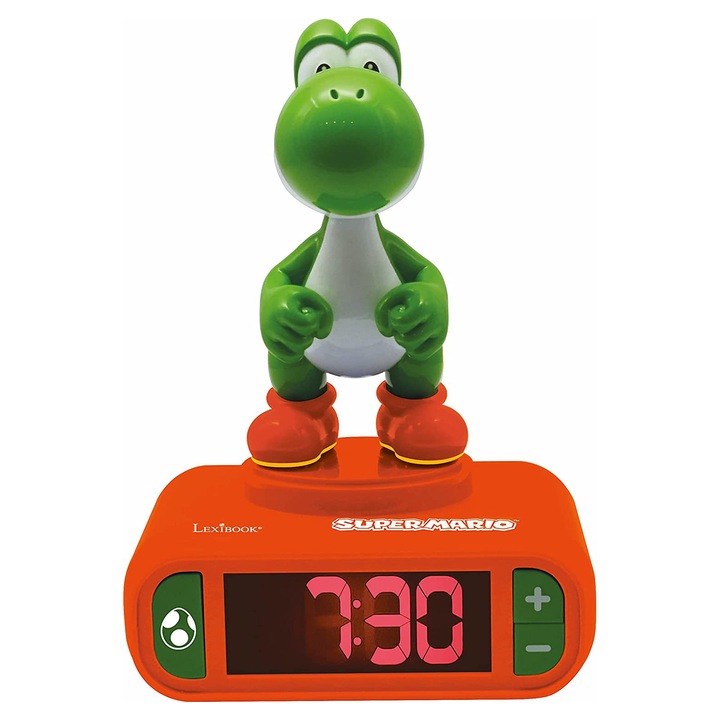 Ébresztőóra 3D Yoshi figurával