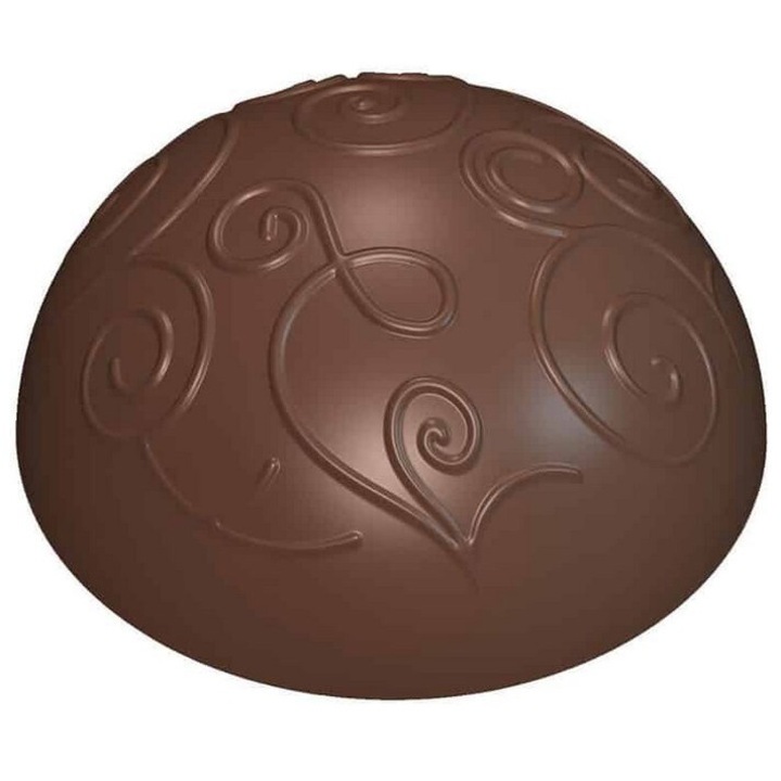 Forma ciocolata policarbonat Arabesque Dome Ø 3 cm 28 amprente