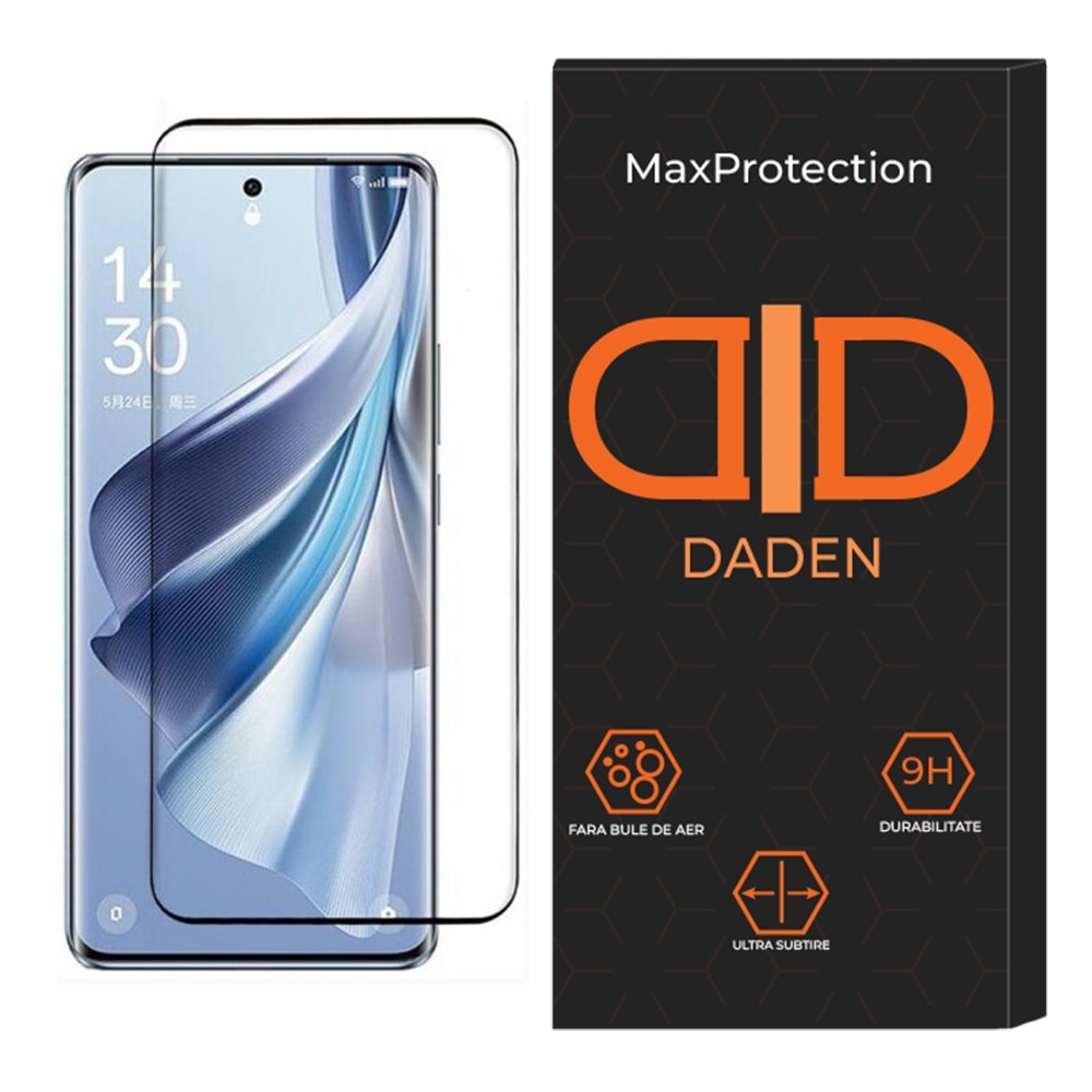 Folie Sticla pentru Oppo Reno 13 F Daden MaxProtection, Full Cover, Protectie Profesionala, Ultra Rezistenta, Calitate Premium