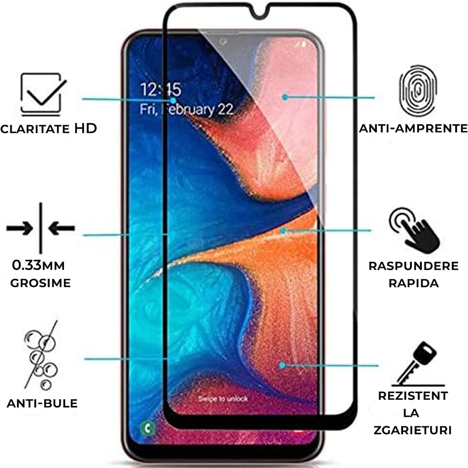 Folie Sticla pentru Oppo Reno 13 F Daden MaxProtection, Full Cover, Protectie Profesionala, Ultra Rezistenta, Calitate Premium